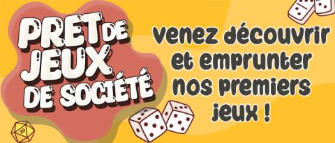 Prêt de jeux de société - venez découvrir et emprunter nos premiers jeux